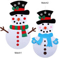 Bonhomme de neige en feutrine à habiller