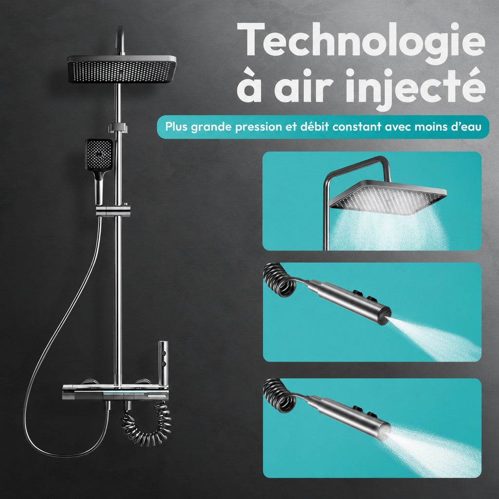Technologie à air injecté : plus de pression, moins d'eau
