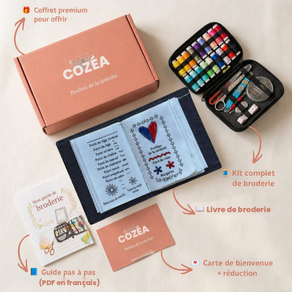 Brodéa : le coffret complet, livre de broderie, kit de fils et guide en français (PDF)